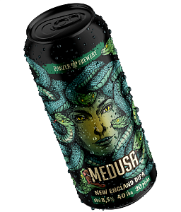 Пиво PANZER BREWERY MEDUSA 8,5% New England DIPA светлое непастеризованное нефильтрованное неосветленное /жесть/ 500мл*12