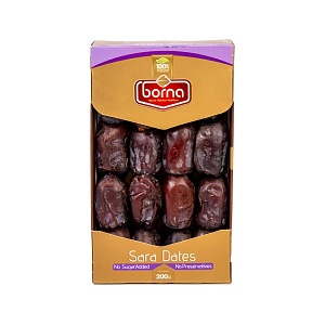 Финики BORNA Sara сушеные с косточкой /картон/ 200г*24