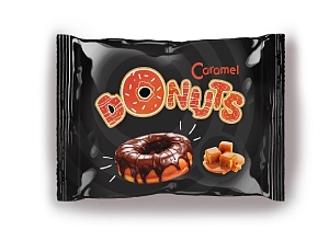 Пончик Dr.Snack Caramel Donut глазированный с карамельной начинкой 40г*12