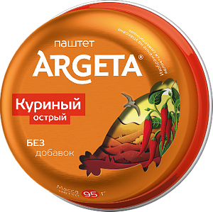 Паштет ARGETA куриный острый /жесть/ 95г*14