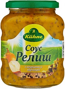 Соус гриль KUHNE "Релиш" с огурцами и горчицей /стекло/ 350г*6