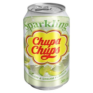 Напиток Chupa Chups Sparkling Дыня&Крем / Melon&Cream /жесть/ 0,345л*24