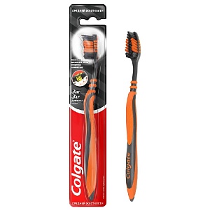Colgate З/щетки  ЗИГ ЗАГ средн.Древесный Уголь  /12*72/