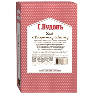 Смесь хлебная С.Пудовъ Хлеб к воскресному завтраку карт/кор 500г*15
