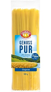 Макароны 3 GLOCKEN Genuss Pur Спагетти прямоугольные Linguini  500г*20