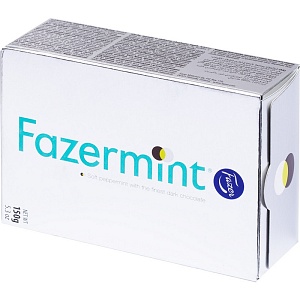 Конфеты FAZER Fazermint 407261 с мятной начинкой /картон/ 150г*12