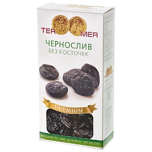 Чернослив TERMER без косточек /картон/ 300г*16