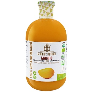 Сок GEORGIA'S NATURAL ORGANIC манго холодного отжима /стекло/ 1000мл*6