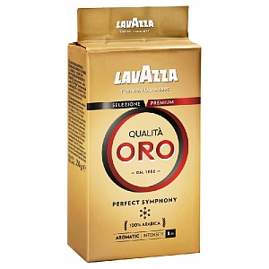 Кофе LAVAZZA (имп беларусь) QUALITA ORO молотый /вакуум/ 250г*20