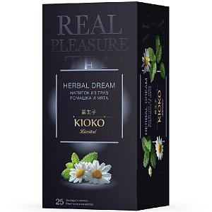 Напиток KIOKO Limited HERBAL DREAM чайный травяной с ромашкой и мятой (25пак.*1,3г) 32,5г*8
