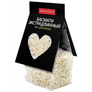 Рис BRAVOLLI Басмати экстрадлинный для плова 350г*11