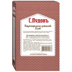 Смесь хлебная С.Пудовъ "Картофельно-ржаной хлеб" карт/кор 500г*15