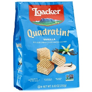 Вафли LOACKER QUADRATINI Ваниль 250г*6