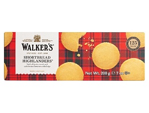 Печенье WALKER'S Shortbread Highlanders Песочное со сливочным маслом 200г*12