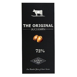 Шоколад BUCHERON THE ORIGINAL горький с фундуком  /картон/ 90г*10