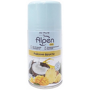 ALPEN СМЕННЫЙ баллон для автом.освежит. "Райские фрукты" серии "Verti" 250мл
