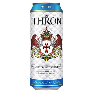 Пиво THRON LAGER Светлое 4,9% /жесть/ 0,5л*24