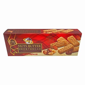 Печенье HUAMEI SHORTBREAD Шотландское печенье с орехамим /картон/ 150г*20