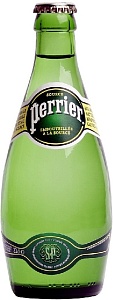 Вода PERRIER натуральная газированная /стекло/ 0,33л*24