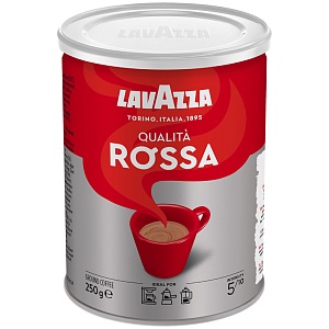 Кофе LAVAZZA QUALITA ROSSA молотый /жесть/ 250г*12