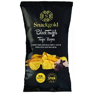 Чипсы SNACKGOLD из натурального картофеля со вкусом черного трюфеля 125г*9