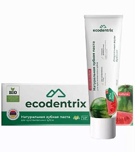 Ecodentrix BIO Зубная паста для ЧУВСТВИТЕЛЬНЫХ ЗУБОВ со вкусом АРБУЗА 75 мл /50шт в кор/