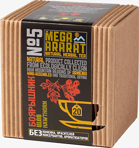 Чай MEGA ARARAT №5 боярышник (20 пакетиков*1,5г) /картон/ 30г*16