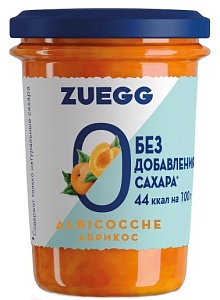 Конфитюр ZUEGG Zero Абрикос БЕЗ САХАРА /стекло/ 220г*8