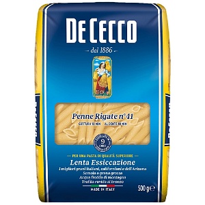 Макаронные изделия DE CECCO №41 Penne rigate (Пенне ригате) 500г*24