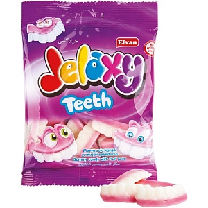 Мармелад JELAXY Teeth Зубы (80г*12 шоубокс) 80г*72