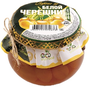 Варенье ECOFOOD из белой черешни 440г*6