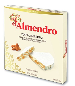 Туррон EL ALMENDRO TORTA IMPERIAL хрустящий миндальный 200г*12