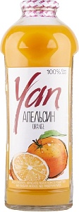 Сок YAN Апельсиновый /стекло/ 0,93л*6