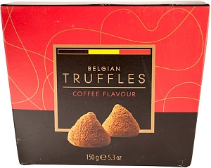 Трюфели BELGIAN TRUFFLES со вкусом Кофе /картон/ 150г*12