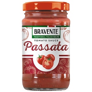 Соус BRAVENTE Tomato PASSATA томатный Пассата протертая мякоть помидоров /стекло/ 360г*8