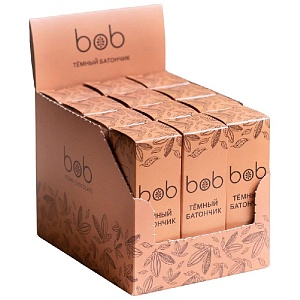 Батончик BOB неглазированный Темный /шоубокс/ 50г*12