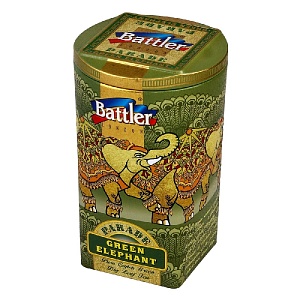 Чай BATTLER PARADE GREEN ELEPHANT-GP1 Крупнолистовой цейлонский зеленый /жесть/ 100г*6