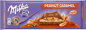 Шоколад Milka молочный Peanut Caramel 276г*13