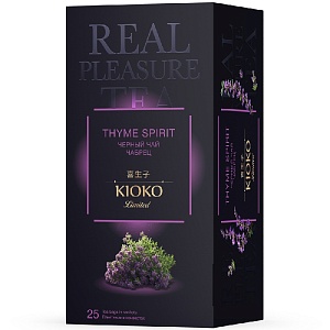 Чай KIOKO Limited THYME SPIRIT черный с чабрецом (25пак.*2г) 50г*8