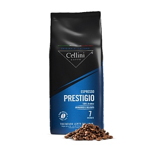 Кофе CELLINI Prestigio 100% Arabica в зернах /пакет/ 1кг*6