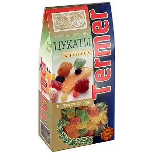 Цукаты TERMER ананас /картон/ 350г*16