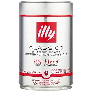Кофе ILLY (8906, 7577) CLASSICO ROAST зерновой /жесть/ 250г*12