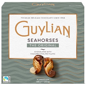 Конфеты GUYLIAN THE ORIGINAL Seahorses Морские коньки из молочн. шоколада с начинкой пралине 168г*12