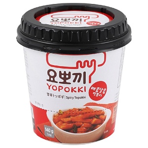 Токпокки YOPOKKI Sweet and Spicy сладко-острый (рисовые палочки с соусом) /стакан/ 140г*30