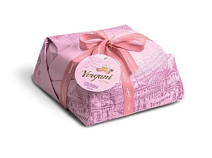 Коломба VERGANI с Цукатами в нежно-розовой крафт бумаге (ручная работа) 500г*8