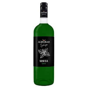 Сироп AGROBAR Мята (Mint) /стекло/ 1л*6