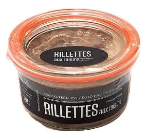 Риет РИД Rillettes aux raisins из мяса уток с изюмом /стекло/ 120г*1