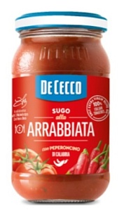 Соус DE CECCO Arrabbiata томатный /стекло/ 200г*12