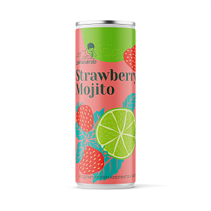 Лимонад LEMONARDO Strawberry Mojito - Клубника-мохито /жесть/ 330мл*12