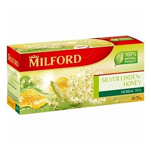 Чай MILFORD Серебристая липа-мед (20 пакетиков) 40г*12